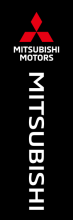 Black, MITSUBISHI(logo),MITSUBISHI(cw),100x300cm