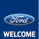 Blue, Ford(logo)Welcome,150x150cm