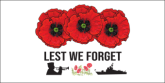 White, LEST WE FORGET,180x90cm