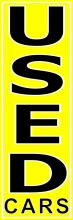 Yellow, Used Cars,150x450cm