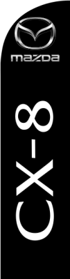 Black Mazda Logo CX-8