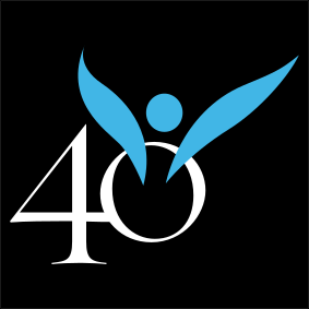 Black,40 Days for Life(logo),150x150cm