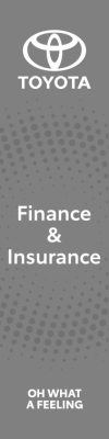 Gray, TOYOTA(logo),Finance And Insurance Oh What A Feelings,100x400cm