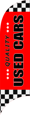 Red, Quality USED CARS,80x300cm