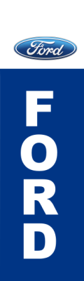 Ford(logo),FORD(stacked) Blue White,90x300cm