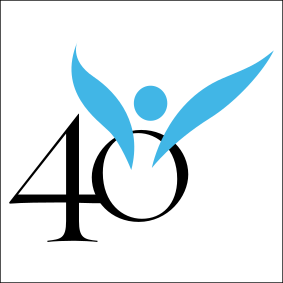 White, 40 Days For Life(logo),150x150cm