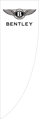 White, BENTLEY(logo),90x270cm, Premier Flag
