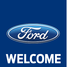 Blue, Ford(logo)Welcome,150x150cm