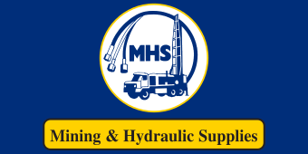 Blue,MHS(logo)Mining & Hydraulic Supplies,180x90cm