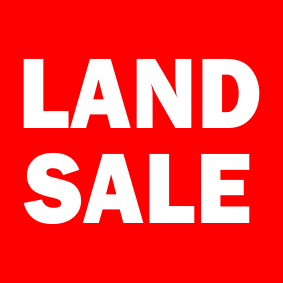 Red, LAND SALE,150x150cm