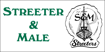 White, STREETER AND MALE(logo),180x90cm