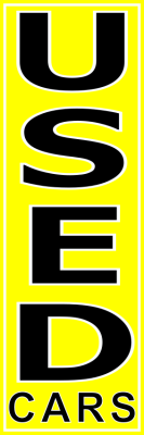 Yellow, Used Cars,150x450cm