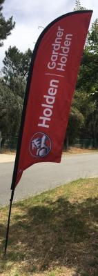 Flag Sample with Modular Pole
