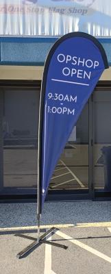 Opshop 75 cm x 220 cm Teardrop Flag