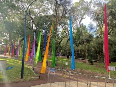 Samle of Flags for Telescopic Pole used in old fd