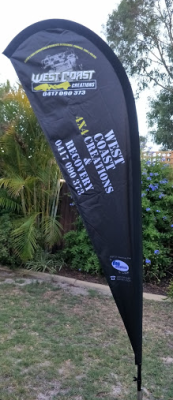 West Coast 78 cm x 210 cm Teardrop Flag