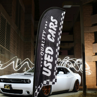 Used Cars Feather Flag