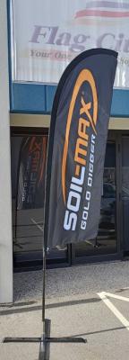Soil Max Teardrop Flag