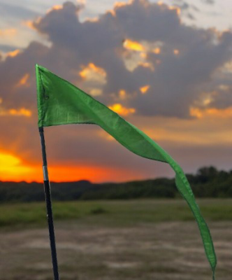 Green Tail Festival Flag