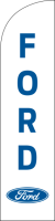 Ford Logo Stacked White, 75 cm x 300 cm