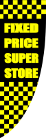 Black Yellow, Chequered FIXED PRICE SUPER STORE,150x450cm
