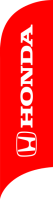 Honda Red, 80x300cm