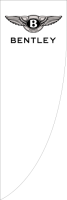 White, BENTLEY(logo),90x270cm, Premier Flag