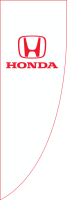 White, HONDA,150x450cm