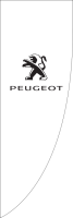 White,Peugeot(logo),150x450cm