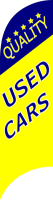 Yellow Blue, Quality USED CARS,80x300cm