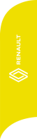 Yellow, White RENAULT(logo,acw),80x300cm