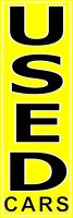 Yellow, Used Cars,150x450cm