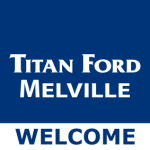 Blue White, Titan Ford Melville Welcome,150x150cm