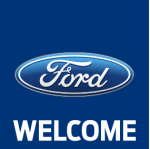 Blue, Ford(logo)Welcome,150x150cm