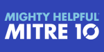 Blue,MIGHTY HELPFUL MITRE 10(logo),180x90cm